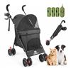 Image 1 : TRAVEL PORTABLE PET STROLLER, 33LBS BLACK