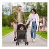 Image 6 : TRAVEL PORTABLE PET STROLLER, 33LBS BLACK