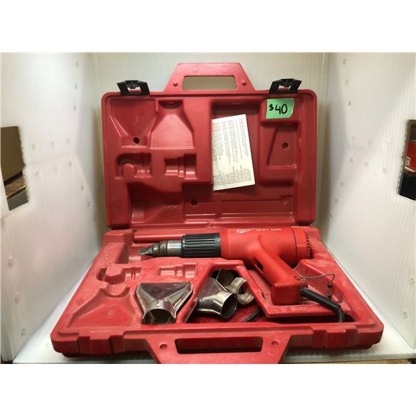 HEAVY DUTY MILWAUKEE HEAT GUN WITH CASE