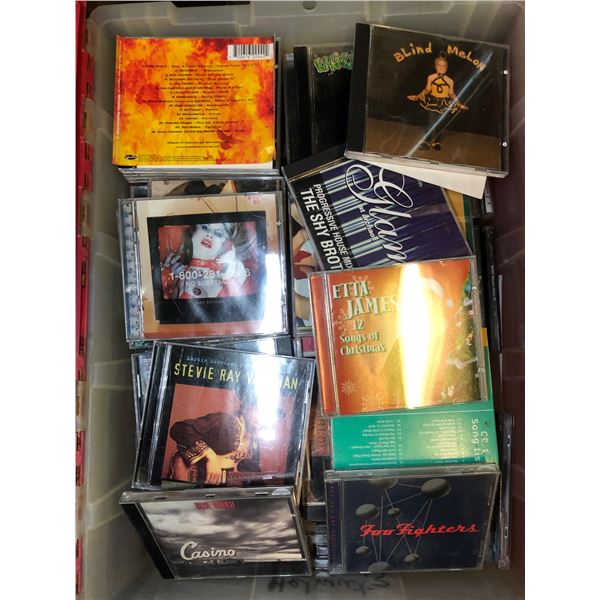 TOTE FULL OF ASSORTED MUSIC CDs