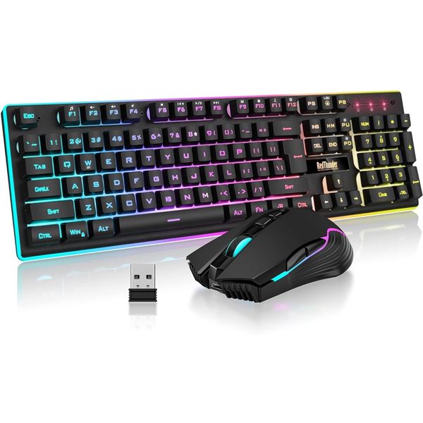 RED THUNDER KEYBOARD AND MOUSE SET