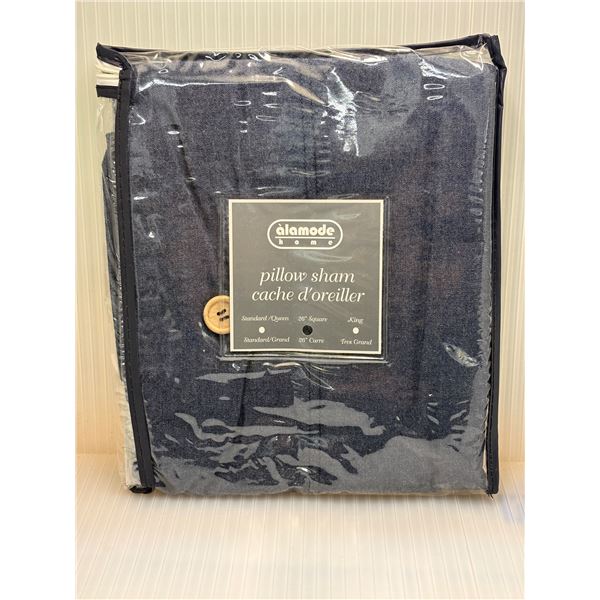 BOX FULL OF NEW ALAMODE HOME 26 INCH SQUARE PILLOW SHAM COVERS - APPROX. 60PCS