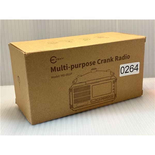 E SKY MULTI PURPPOSE CRANK RADIO MODEL MD - 091P