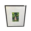 Image 1 : FRAMED " NUDE WOMAN IN FOREST" PRINT FROM ESTATE - APPROX 22 IN X 25.5 IN