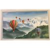Image 2 : FRAMED "HOT AIR BALOONS SCENE" PRINT SIGNED BY ARTIST APPROX 29.5 IN X 20IN