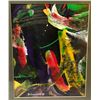 Image 2 : FRAMED ABSTRACT PAITING BY ARTIST B. SWOROVSKI APPROX 17.5IN X 21.5 IN