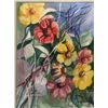 Image 2 : FRAMED FLORAL PAINTING / PRINT FROM STATE SIGNED BY ARTIST W PERIOD GRANEL FROM ESTATE APPROX 18IN X