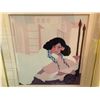 Image 2 : FRAMED 1984 DIANNA HANSIN - YOUNG 1984 PRINT APPROX 22.5IN X 23.5 IN