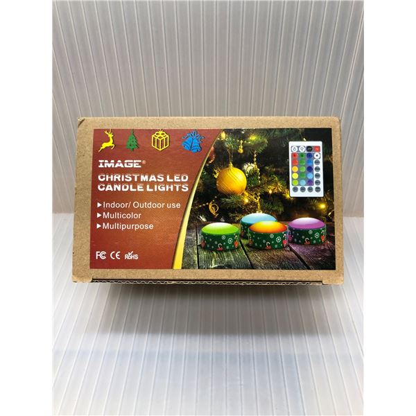 2 PCS NEW IMAGE CHRISTMAS LED CANDLE LIGHTS SETS + 5 INDIVIDUAL CANDLE LIGHTS