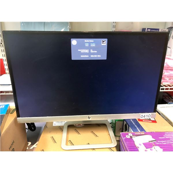 HP 21.5INCH DISPLAY MONITOR - TESTED WORKING (INCLUDES POWER ADAPTER)