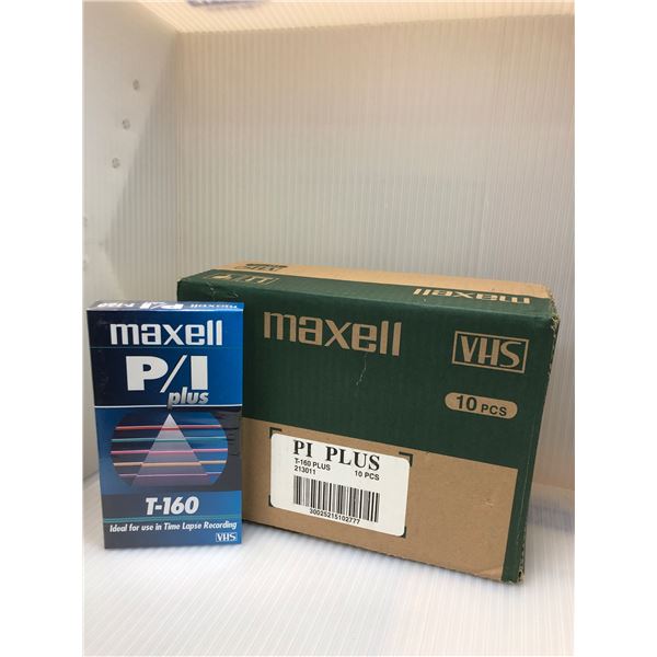 BOX OF 10 NEW MAXELL T - 160 VHS TAPES