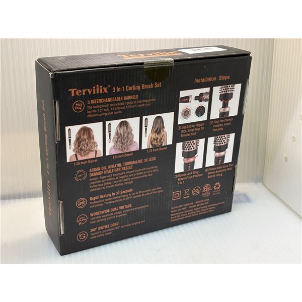 TERVIIIX 3 IN 1 CURLING BRUSH SET SEALED