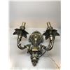 Group Of Approx 10 Decorative Metal Light Fixtures