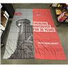 Large Group Of Assorted Sfu/Garden/Misc Advertisements Flags (Sfu Banners Approx 32In X 80In)