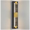Image 1 : New Modern Single Black And Gold Wall Sconce Wall Lighting 3000K With Crystal Bubble Glass Shade New