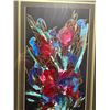 Image 2 : FRAMED FLORAL STELTH LIFE ART 14.5 X 30IN