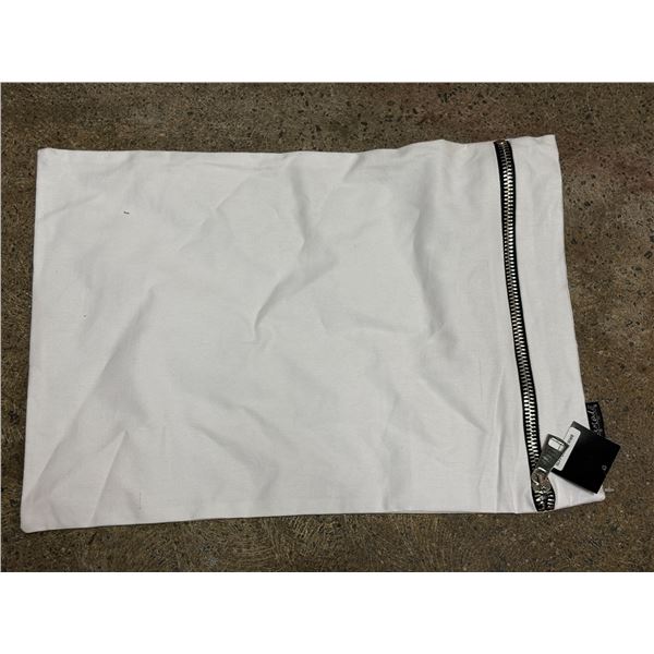 Box with full of assorted new alamode home white cushion covers