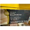 Image 3 : Industrial Hampton Bay Ceiling fan 60IN W x 13.5IN H (assembled dimensions)