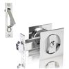 Image 1 : 5 PCS Dontay Pocket door lock with key colour: brushed nickel.