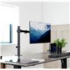 Image 1 : VIVO single monitor arm desk mount, holds screens upto 32in regular and 38in ultrawide, fully adjust
