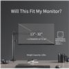 Image 2 : VIVO single monitor arm desk mount, holds screens upto 32in regular and 38in ultrawide, fully adjust