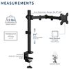 Image 4 : VIVO single monitor arm desk mount, holds screens upto 32in regular and 38in ultrawide, fully adjust