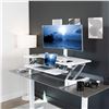 Image 1 : VIVO white electric desk riser DESK-V000VLEW (refurbished in box) - retail $260