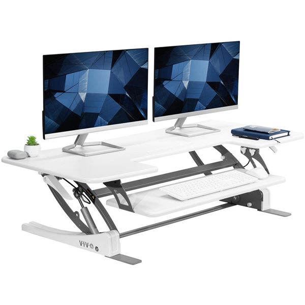 VIVO white large desk riser DESK-V048VW (refurbished in box) - retail $309.99