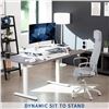 Image 2 : VIVO white large desk riser DESK-V048VW (refurbished in box) - retail $309.99