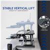Image 1 : VIVO extra large black desk riser DESK-V048KB (refurbished in box) - retail $300