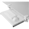 Image 1 : VIVO 20inch white clamp-on small keyboard tray MOUNT-KB05ES-W, retail per pc $69.99, total lot retai