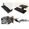 Image 1 : 6pc assorted VIVO keyboard trays - black clamp-on height adjustable, black corner desk, black deluxe
