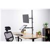 Image 3 : VIVO mechanical arm dual ultrawide monitor desk mount & single monitor and laptop extra tall desk mo