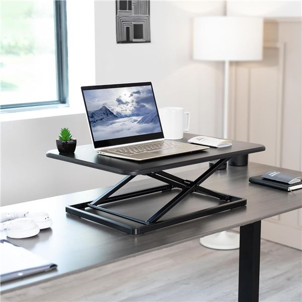 VIVO black single top desk riser DESK-V001J retail $134.99 (refurbished in box)