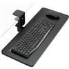 Image 3 : Large group of assorted VIVO monitor mounts & accessories - black single clamp rotating keyboard tra