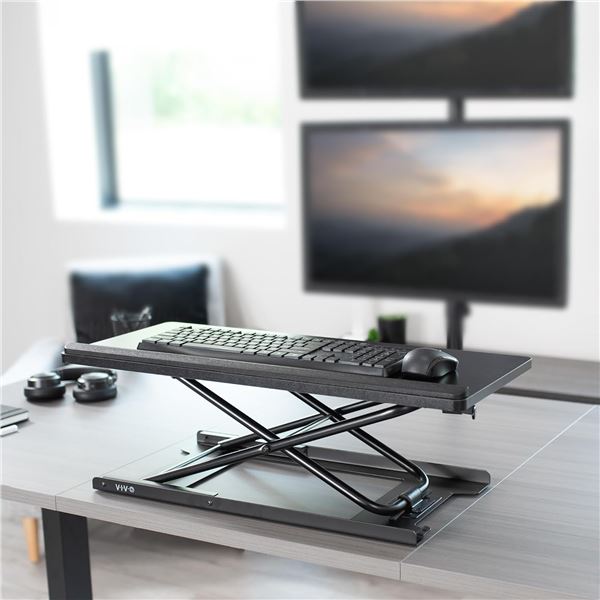 VIVO black keyboard riser DESK-V000P retail $119.99 (refurbished in box)