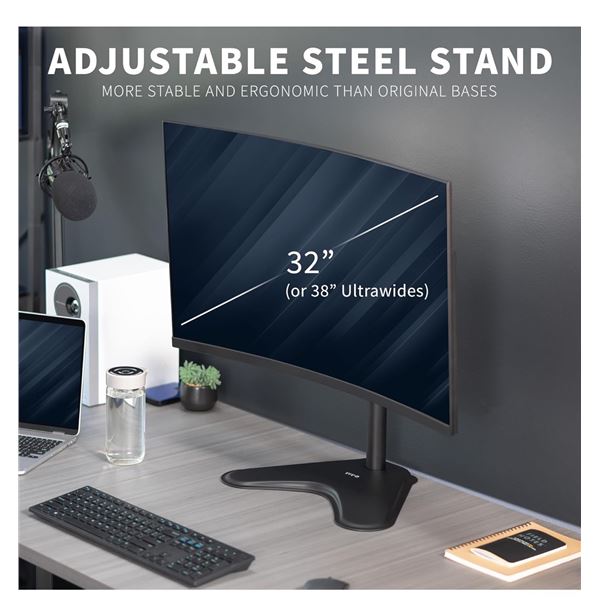 VIVO single monitor desk stand, STAND-V001H, retail price per pc $39.99, total lot retail $239.94 (r