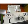Image 2 : Large group of assorted VIVO monitor mounts & accessories - black underdesk & wall PC mount, VESA ad