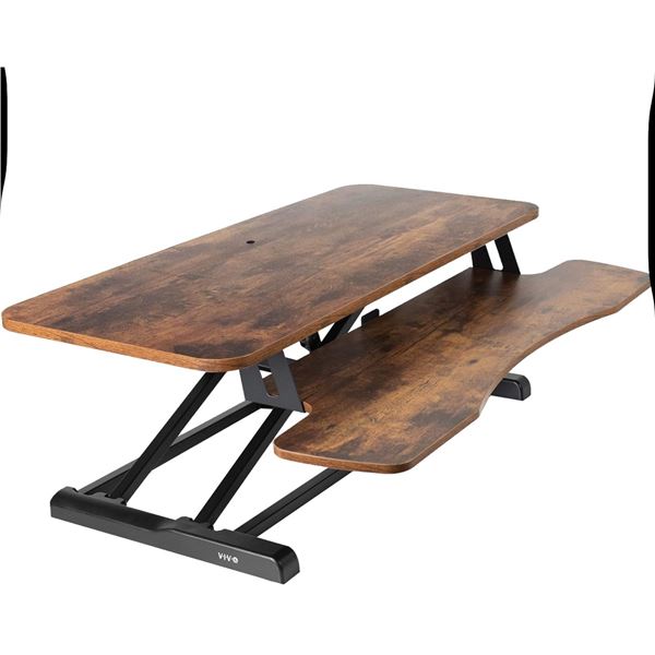 VIVO 36" vintage brown/black desk riser DESK-V036KN retail $189.99 (refurbished in box)