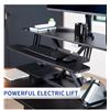 Image 3 : VIVO 42 inch Electric Motor Desk Converter, Height Adjustable Riser, Sit to Stand Dual Monitor and L