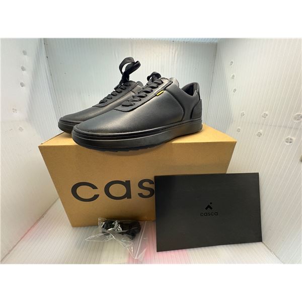 Pair of new Casca black sneakers - size men's 5 with box