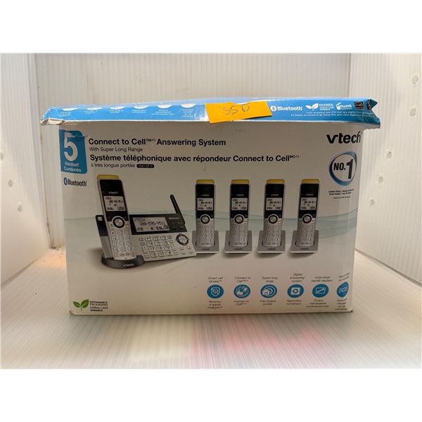 Vtech connect to cell answering system 5 handsets