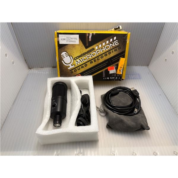 Condenser microphone for sound recording