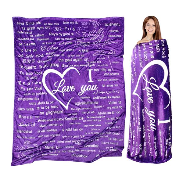 3pc woman's Valentines gift blankets