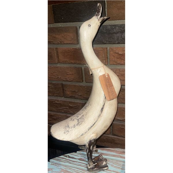 "My Name Is Mungo" Decorative Wooden Bird Figure  Hand Made  13" tall