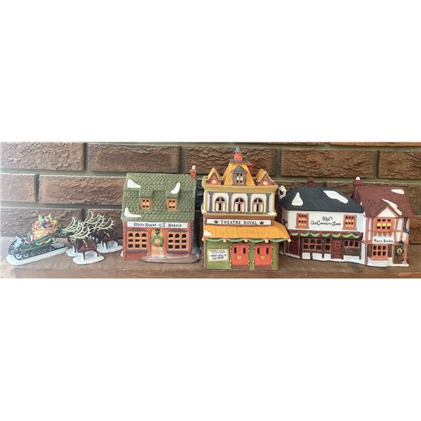 Heritage Village Collection Light Up Holiday Decor  8: tallest  Bakery, Theatre Royal, The Old Count