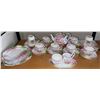 Image 1 : Royal Albert Bone China England  "Blossom Time Partial Set  6 Tea Cups & Saucers  2 Coffee Cups w/pl