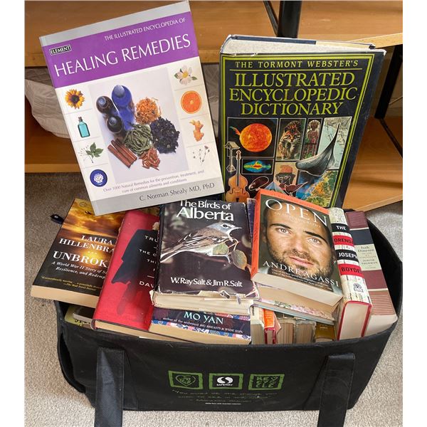Large Basket Of Everyday Reading Books For Him Or Her  Birds Of Alberta, Healing Remedies,  Trumpocr