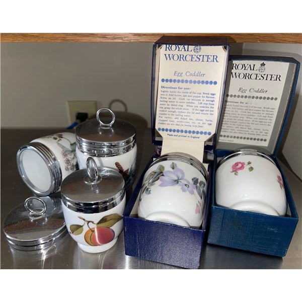 Royal Worcester's Egg Coddlers Collection Large & Small Sizes