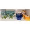 Image 2 : Vintage Le Cruset Dip Cups, Blue Desert Cups, Shelf of Neat Vintage Coffee Mugs & More